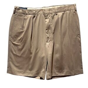Polo Golf Ralph‎ Lauren Pleated Golf Shorts Khaki Relaxed Fit Size 34(actual 36)
